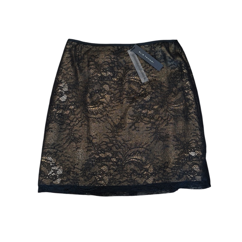 Elie Tahari - Gold & Black
Lace Skirt‎ Sz 4